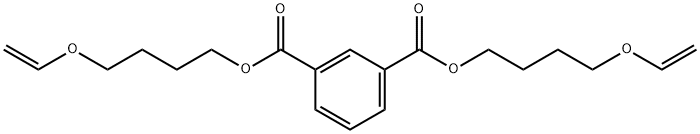 双[4-(乙烯氧基)丁基]异酞酸酯 结构式