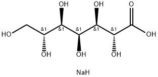 D-甘油-D-古洛糖-庚酸一钠盐 结构式