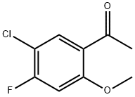 1-(5-Chloro-4-fluoro-2-methoxy-phenyl)-ethanone 结构式
