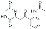 3-[2-(Acetylamino)benzoyl]-N-acetyl-L-alanine 结构式