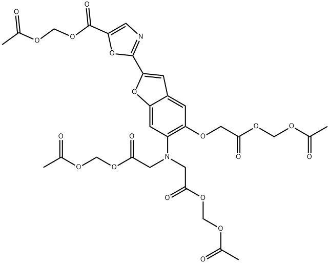 MAG-FURA-2, AM 结构式