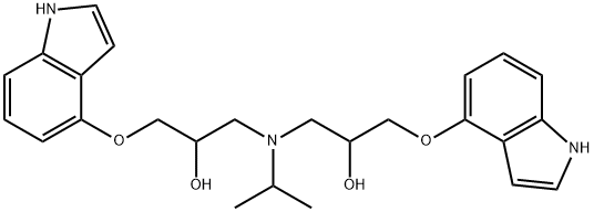 1,1'-[(1-Methylethyl)imino]bis[3-(1H-indol-4-yloxy)- 结构式