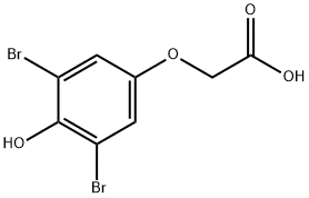 3,5-二溴-4-羟基苯氧基乙酸 结构式