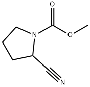 1-Pyrrolidinecarboxylicacid,2-cyano-,methylester(9CI) 结构式
