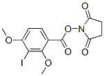 N-succinimidyl-2,4-dimethoxy-3-iodobenzoate 结构式