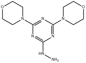 4,4'-(6-肼基-1,3,5-三嗪-2,4-二基)二吗啉 结构式