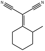 2-(2-甲基亚环己基)丙二腈 结构式