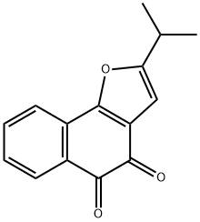 2-Isopropylnaphtho[1,2-b]furan-4,5-dione 结构式