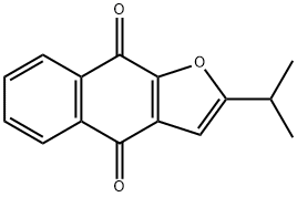 2-Isopropylnaphtho[2,3-b]furan-4,9-dione 结构式