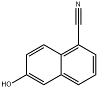 6-羟基-1-萘腈 结构式
