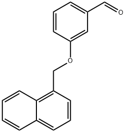 3-(萘-1-基甲氧基)苯甲醛 结构式