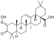 2-(羟基亚氨基)-3-氧代-12-烯-28-齐墩果酸 结构式