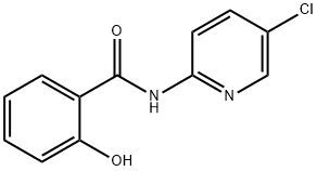N-(5-氯-2-吡啶基)-2-羟基苯甲酰胺 结构式
