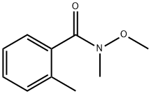 2-甲基-N-甲氧基-N-甲基-苯甲酰胺 结构式