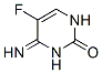 2(1H)-Pyrimidinone, 5-fluoro-3,4-dihydro-4-imino- (9CI) 结构式