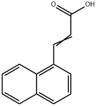3-(1-萘基)丙烯酸 结构式