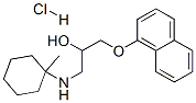 1-[(1-methylcyclohexyl)amino]-3-naphthalen-1-yloxy-propan-2-ol hydroch loride 结构式