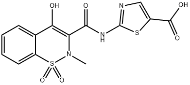 2-{[(4-羟基-2-甲基-1,1-二氧代-2H-1,2-苯 结构式