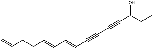 (8E,10E)-8,10,14-Pentadecatriene-4,6-diyn-3-ol 结构式