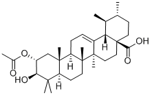 2-乙酰氧基科罗索酸 结构式