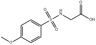 {[(4-METHOXYPHENYL)SULFONYL]AMINO}ACETIC ACID 结构式