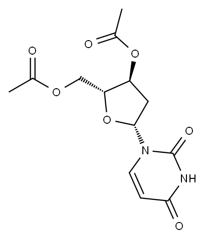 二乙酰基-2'脱氧尿苷 结构式