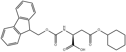 芴甲氧羰基-天冬氨酸-4环己脂 结构式