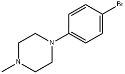 1-(4-溴苯基)-4-甲基哌嗪 结构式