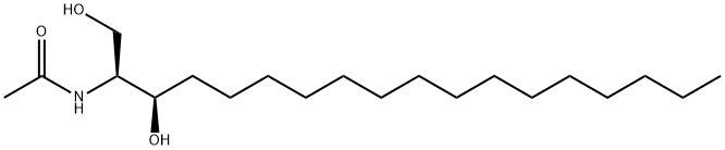 N-乙酰基二氢鞘氨醇 结构式