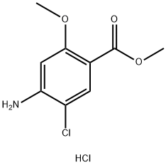 Methyl 4-AMino-5-chloro-2-Methoxybenzoate 结构式