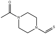 1-Piperazinecarbothioaldehyde,4-acetyl-(9CI) 结构式