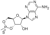 adenosine 3',5'-cyclic methylphosphonothioate 结构式