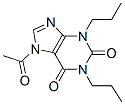 1H-Purine-2,6-dione,  7-acetyl-3,7-dihydro-1,3-dipropyl- 结构式