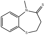 1,5-Benzothiazepine-4(5H)-thione,  2,3-dihydro-5-methyl- 结构式
