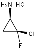 CIS-2-CHLORO-2-FLUOROCYCLOPROPANAMINE HYDROCHLORIDE 结构式