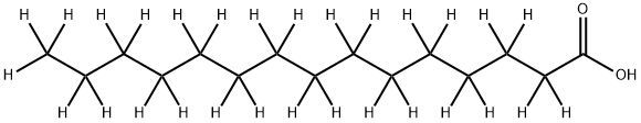 氘代十五烷酸(D29) 结构式