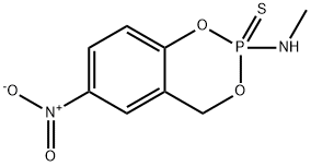 N-Methyl-6-nitro-4H-1,3,2-benzodioxaphosphorin-2-amine 2-sulfide 2-sulfide 结构式