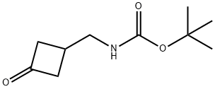 ((3-氧代环丁基)甲基)氨基甲酸叔丁酯 结构式