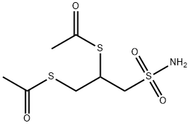 2,3-bis(acetylthio)propanesulfonamide 结构式