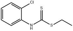 o-Chlorophenyldithiocarbamic acid ethyl ester 结构式