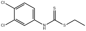 3,4-Dichlorophenylcarbamodithioic acid ethyl ester 结构式