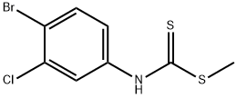 4-Bromo-3-chlorophenylcarbamodithioic acid methyl ester 结构式