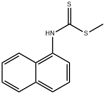 1-Naphthalenedithiocarbamic acid methyl ester 结构式