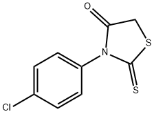 3-(4-氯-苯基)-2-硫代-四氢噻唑-4-酮 结构式