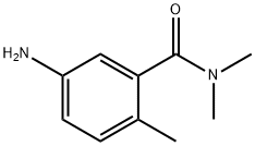 5-氨基-N,N,2-三甲基苯甲酰胺 结构式