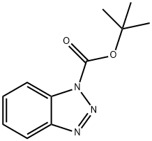1-叔丁氧羰基苯并三唑 结构式