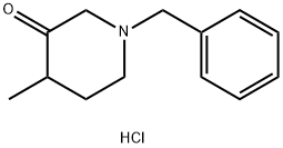 (4-甲基-1-(苯基甲基)-3-哌啶酮)盐酸盐 结构式