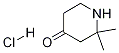 2,2-二甲基-4-哌啶酮盐酸盐 结构式