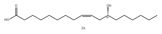 蓖麻油酸锌 结构式