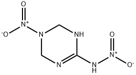1,4,5,6-Tetrahydro-N,5-dinitro-1,3,5-triazin-2-amine 结构式